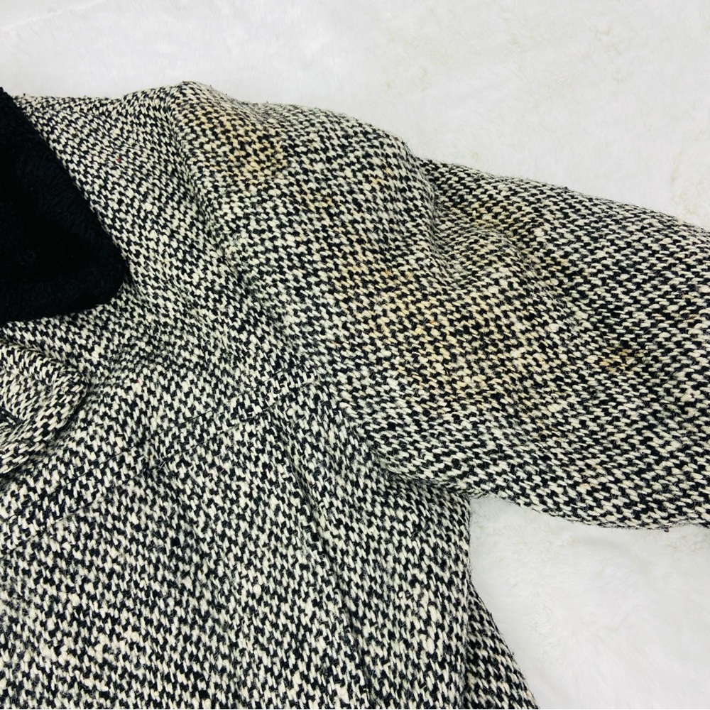 vintage 60S 70S wool Oakbrook Sportswear herringbone tweed car coat size 40 - Picture 13 of 15